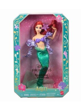Mattel Disney Princess Mermaid Ariel Sparkling Princess Fashion Doll-New